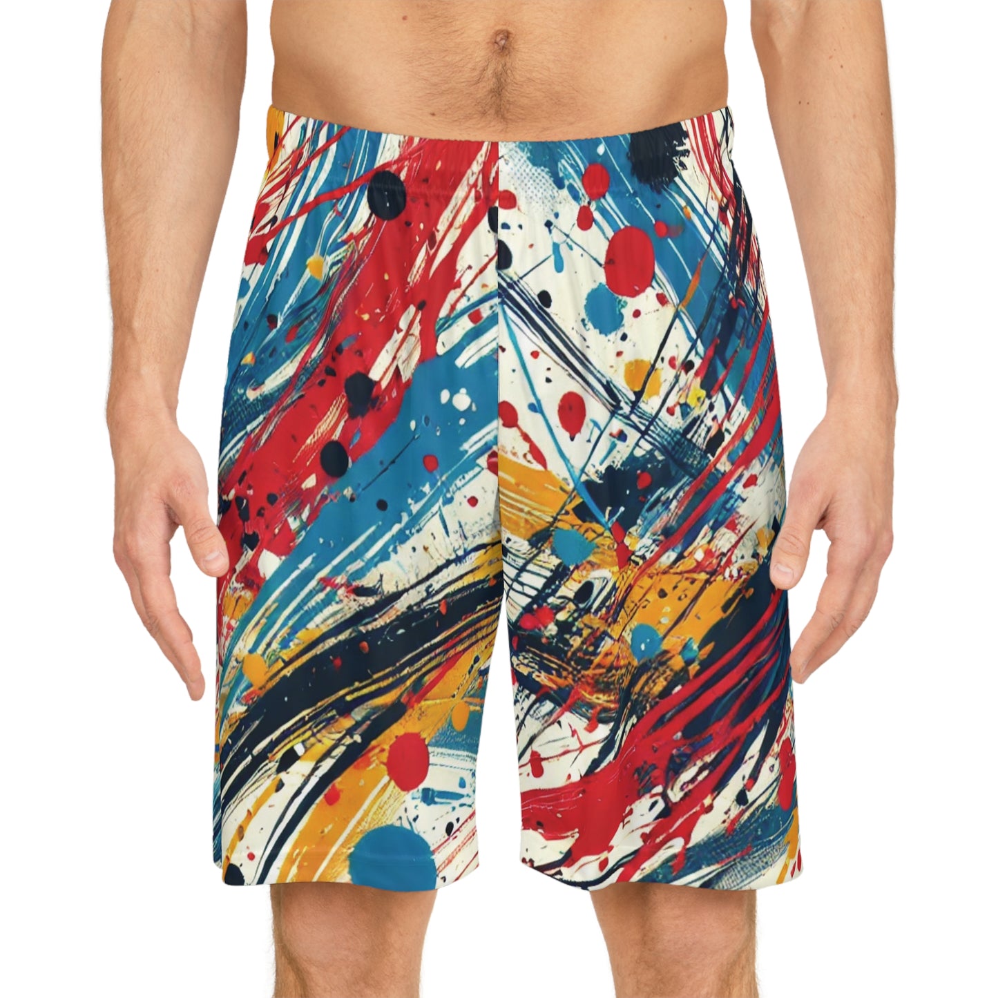 Colorful Art - Basketball Shorts (AOP) - Creatively Designed Shop