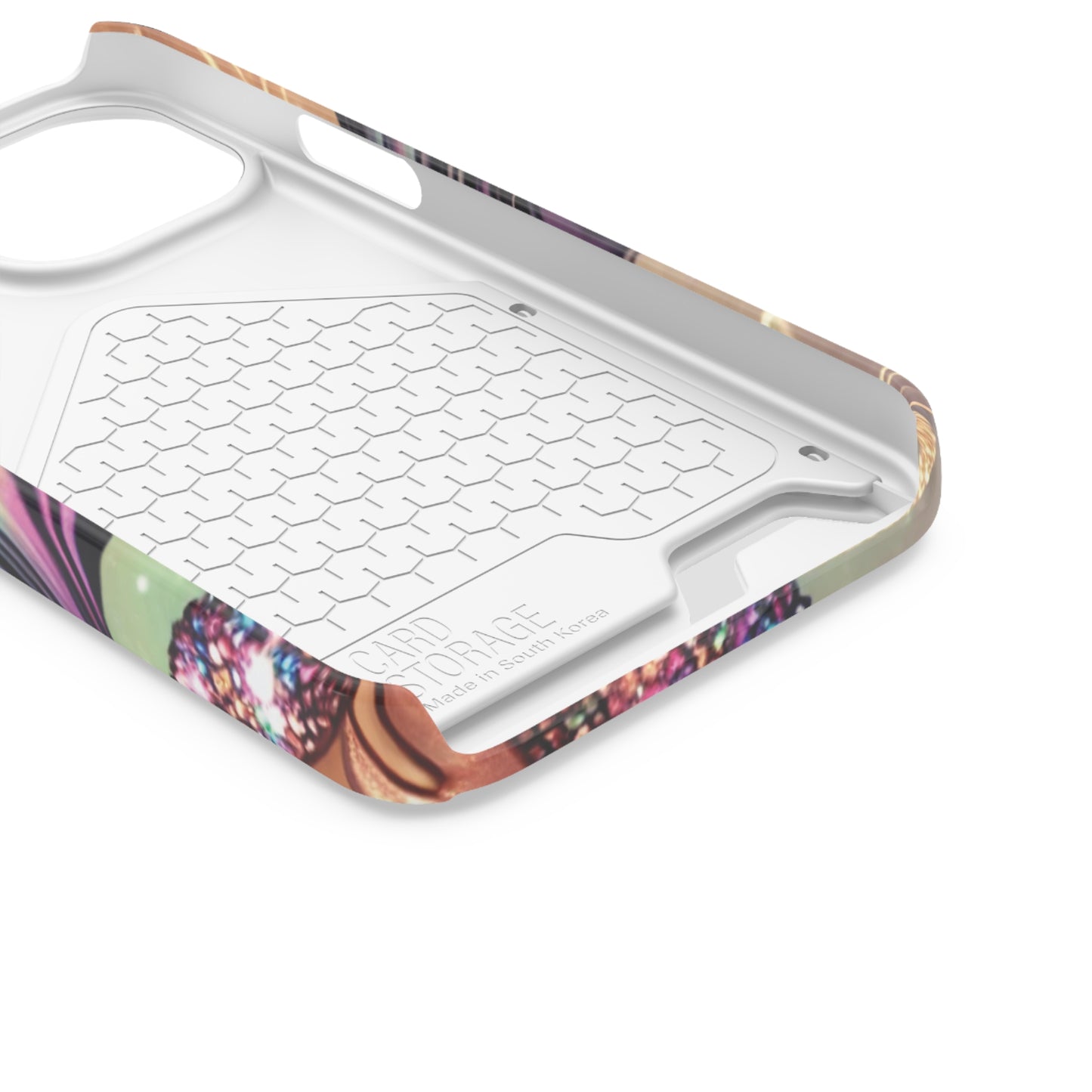 "Stunning" - Phone Case With Card Holder - Creatively Designed Shop