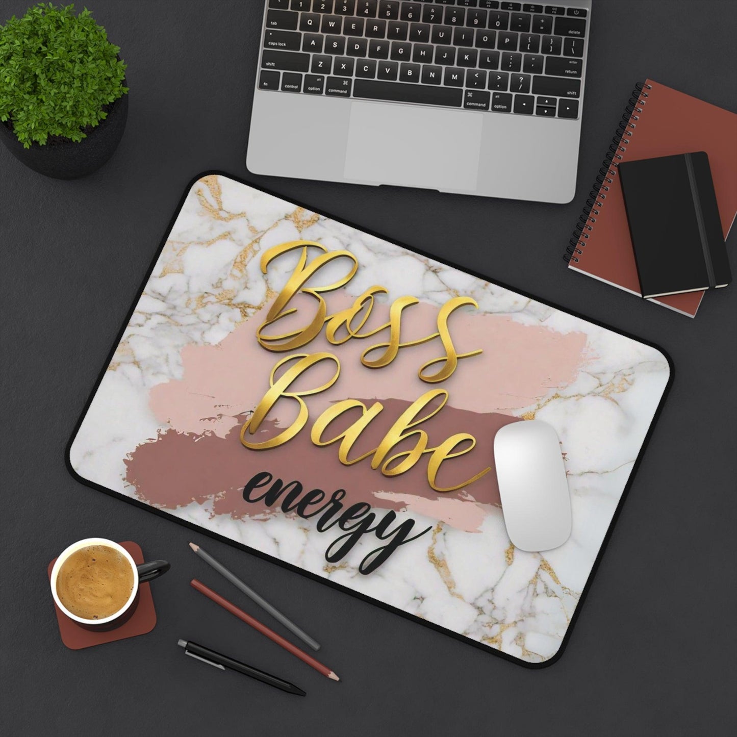"Boss Babe Energy" - Desk Mat - Creatively Designed Shop