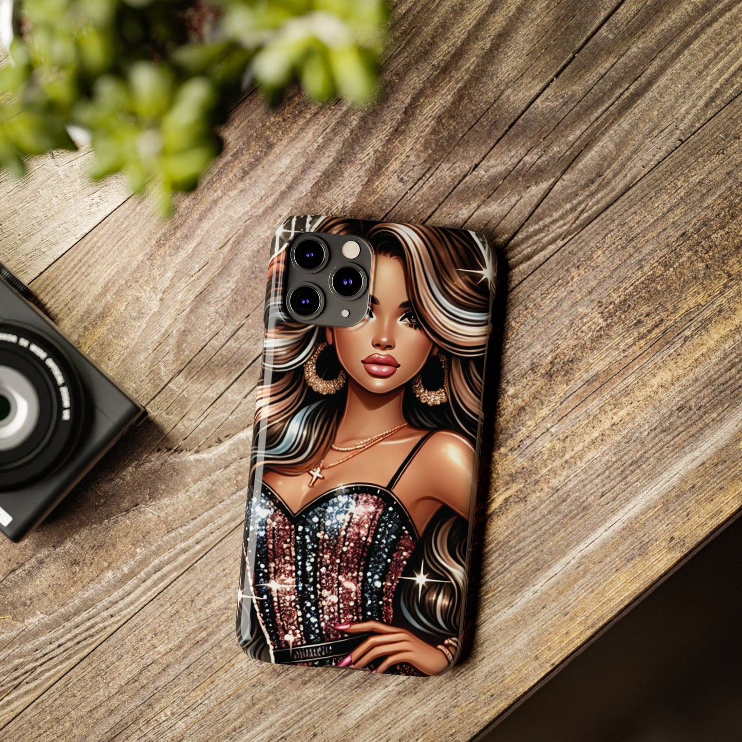 "Beautiful" - Slim Phone Cases - Creatively Designed Shop