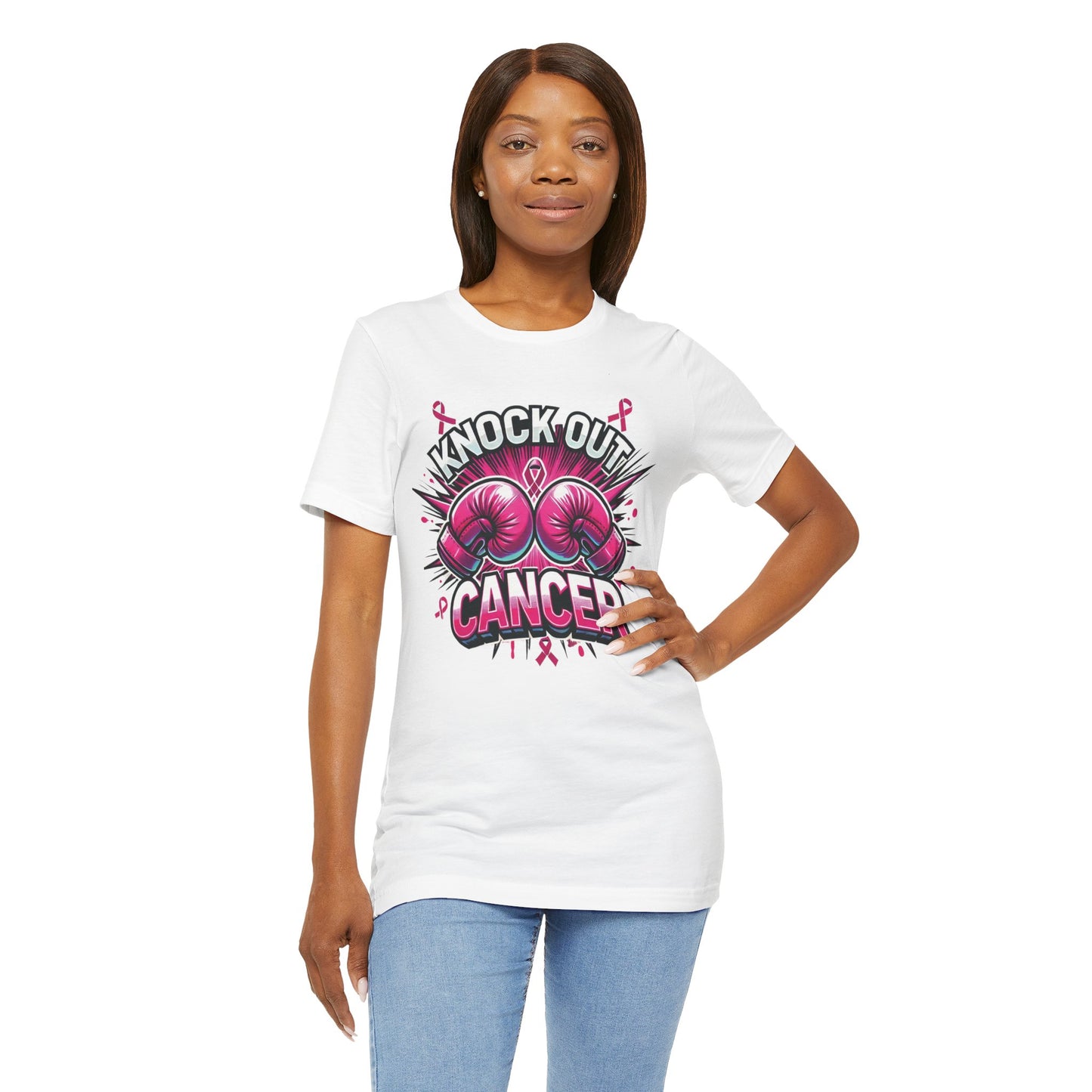 Knock Out Cancer - Unisex Jersey Short Sleeve Tee