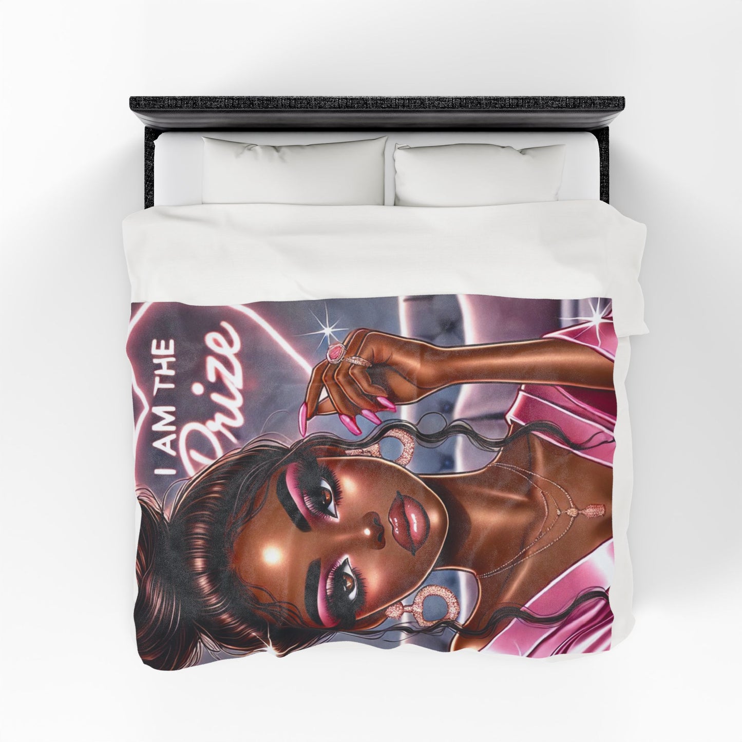 I Am the Prize - Velveteen Plush Blanket
