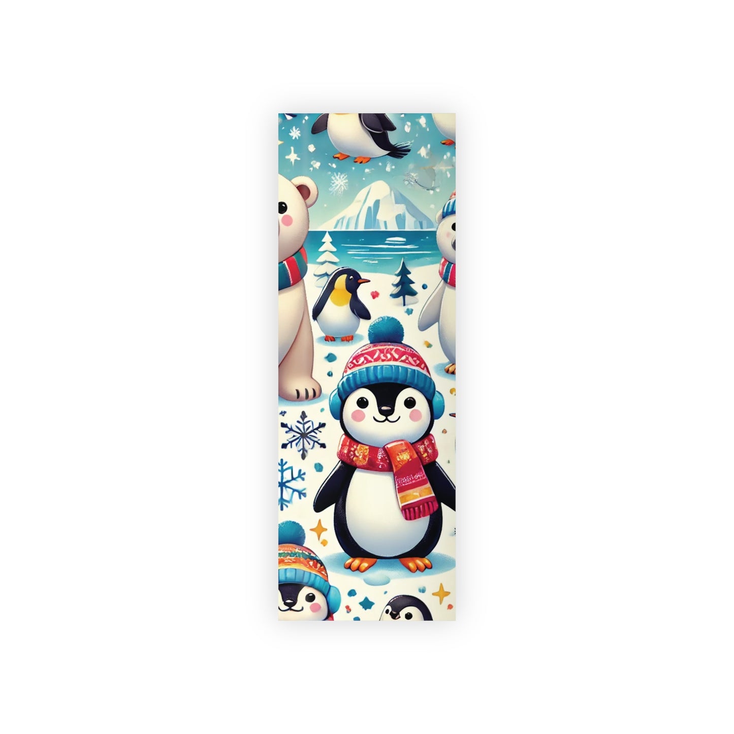 Penguins & Polar Bears - Gift Wrapping Paper Rolls, 1pc - Creatively Designed Shop