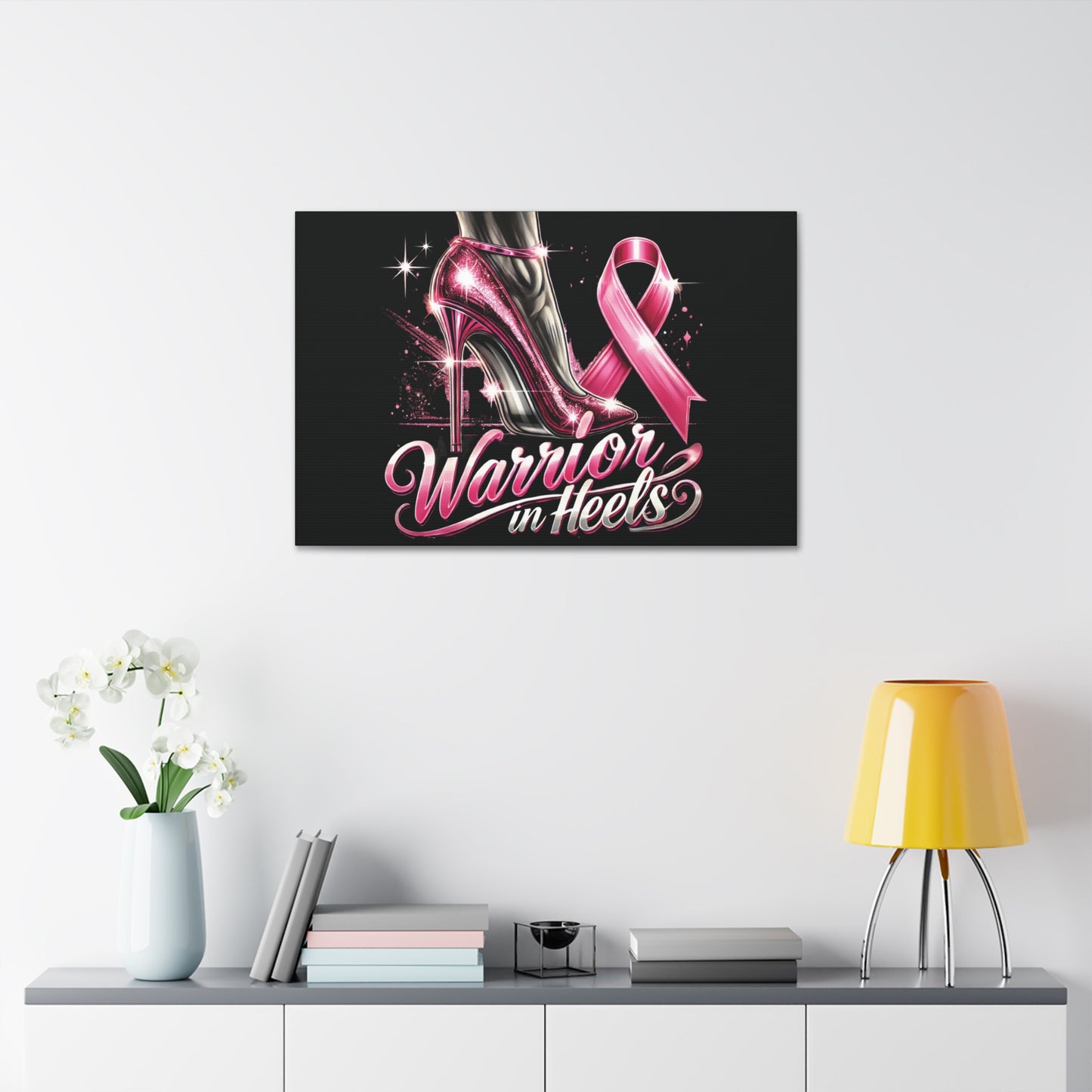 Pink Warrior Heels - Canvas Art