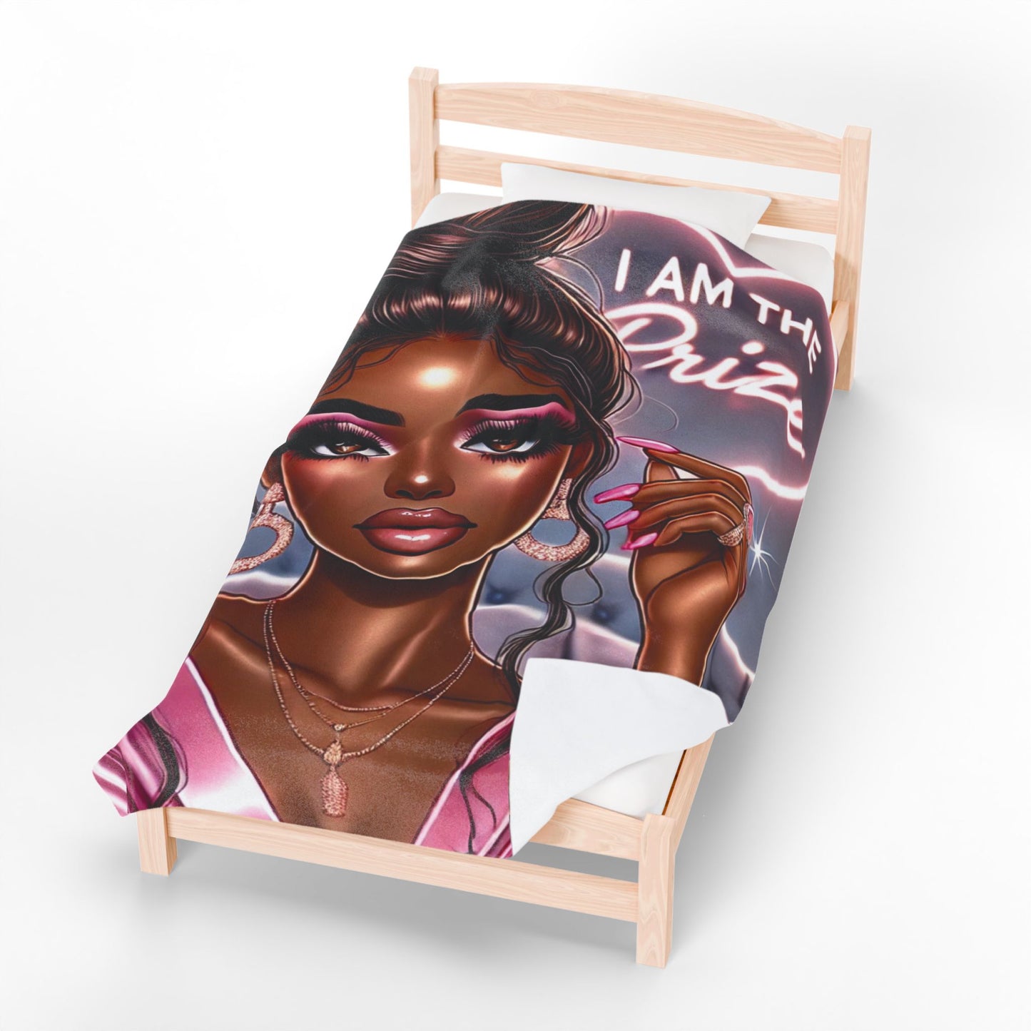 I Am the Prize - Velveteen Plush Blanket