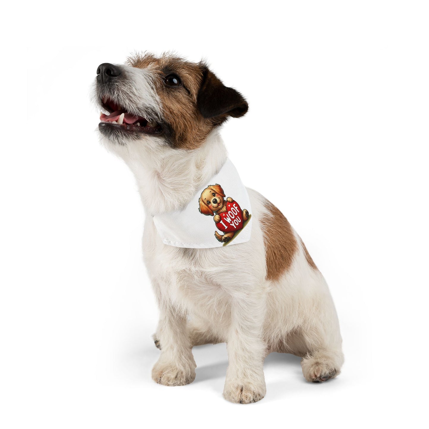 I Woof You - Pet Bandana Collar - Creatively Designed Shop
