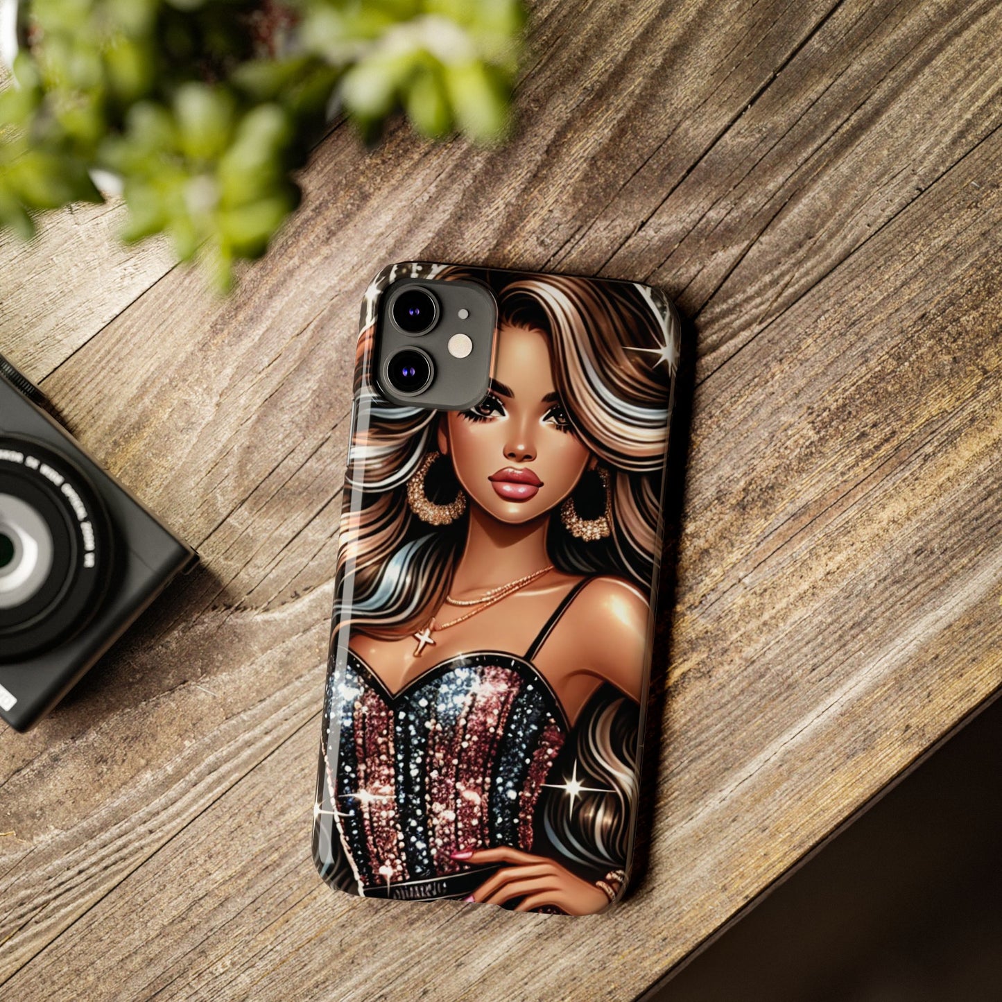 "Beautiful" - Slim Phone Cases - Creatively Designed Shop