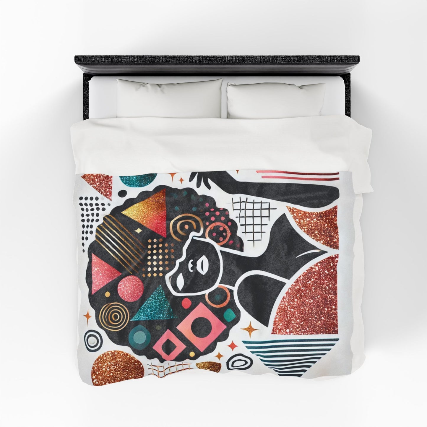 Crowned in Confidence – Plush Velveteen Blanket