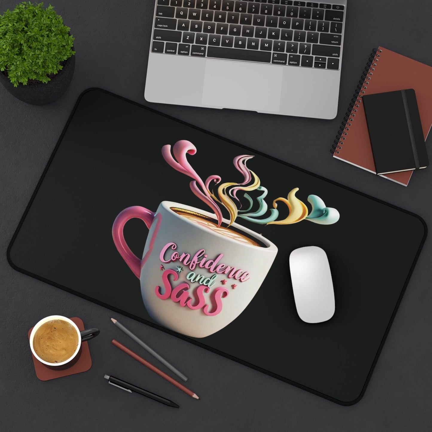 "Confidence & Sass" - Desk Mat - Creatively Designed Shop