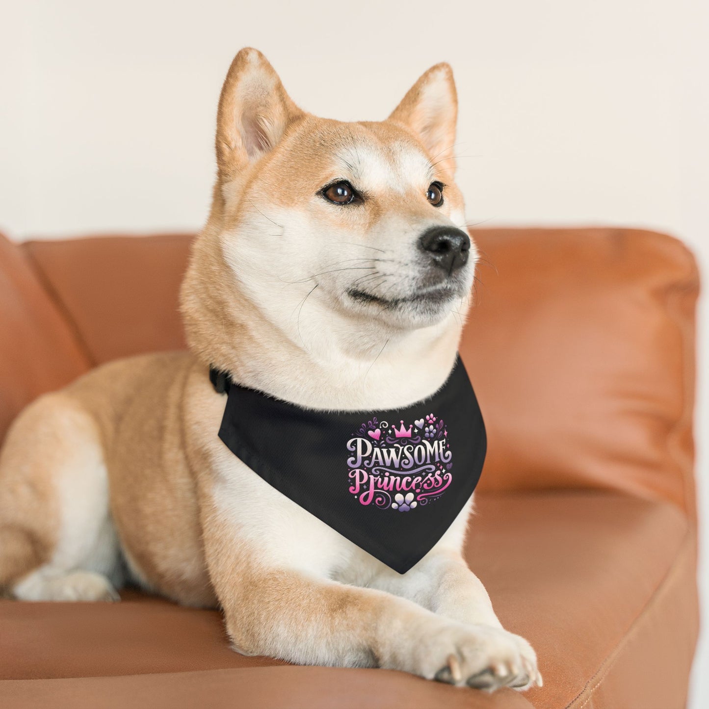 Pawsome Princess - Pet Bandana Collar - Creatively Designed Shop