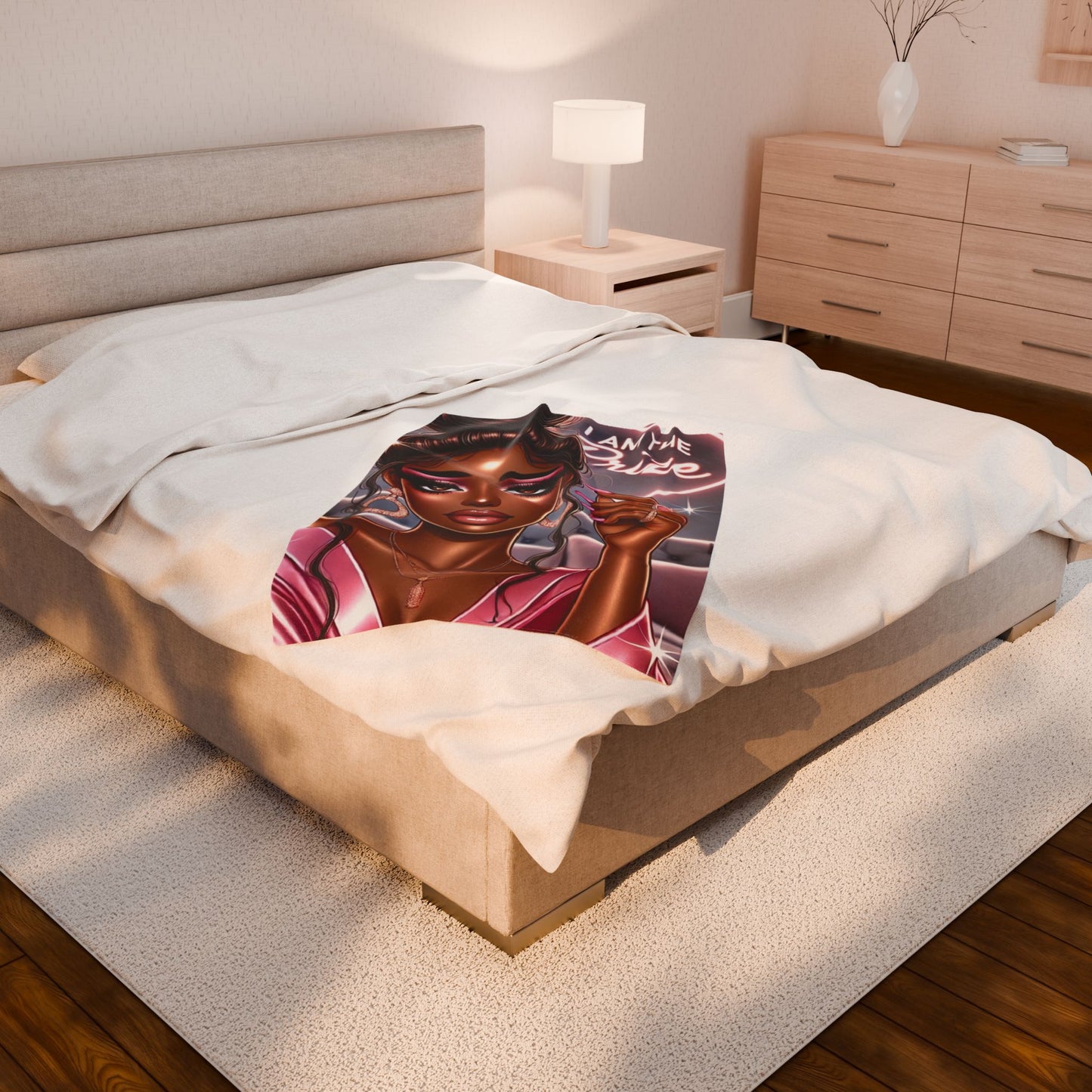 I Am the Prize - Velveteen Plush Blanket