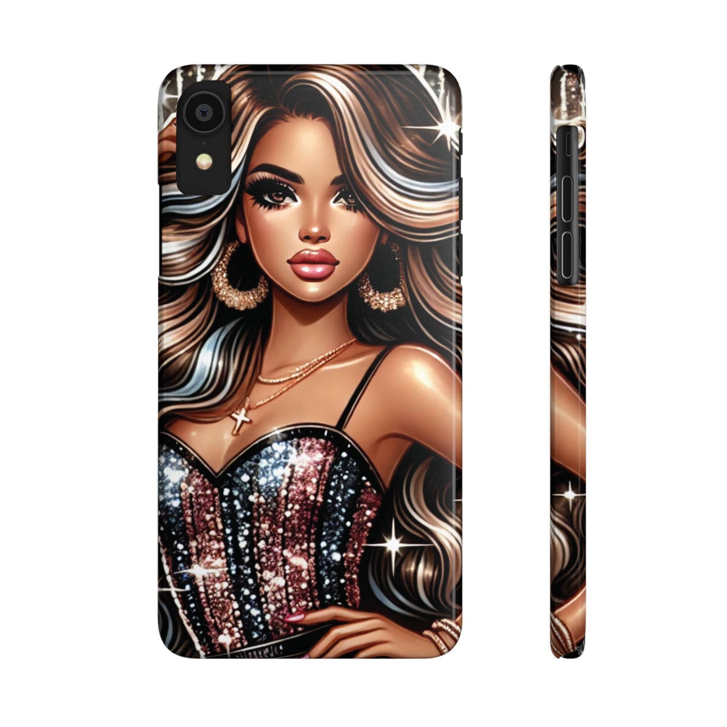 "Beautiful" - Slim Phone Cases - Creatively Designed Shop
