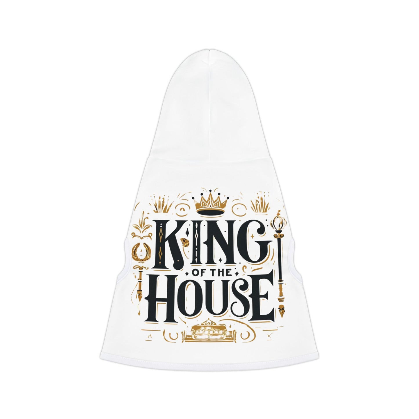 King of the House - Pet Hoodie - Creatively Designed Shop