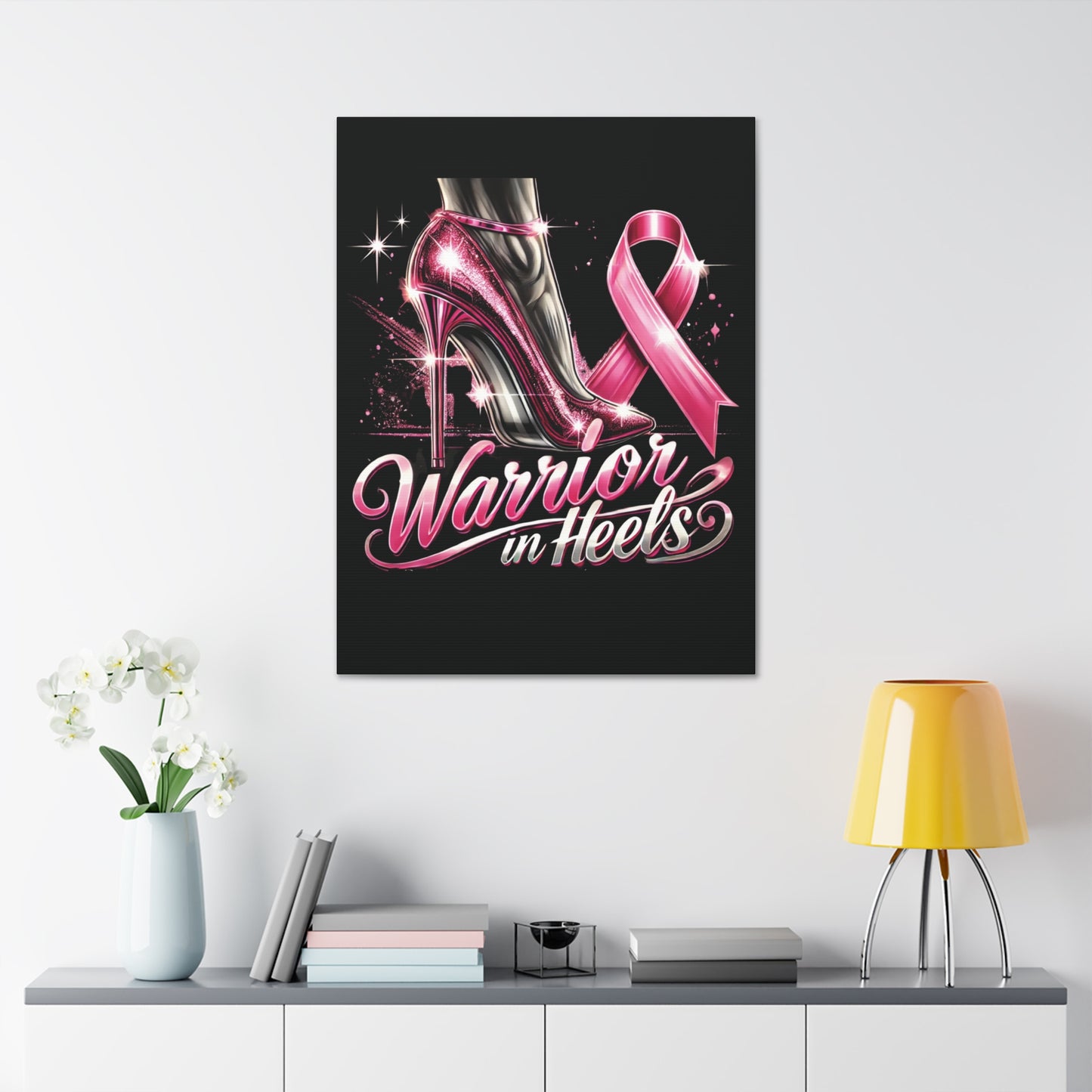 Pink Warrior Heels - Canvas Art