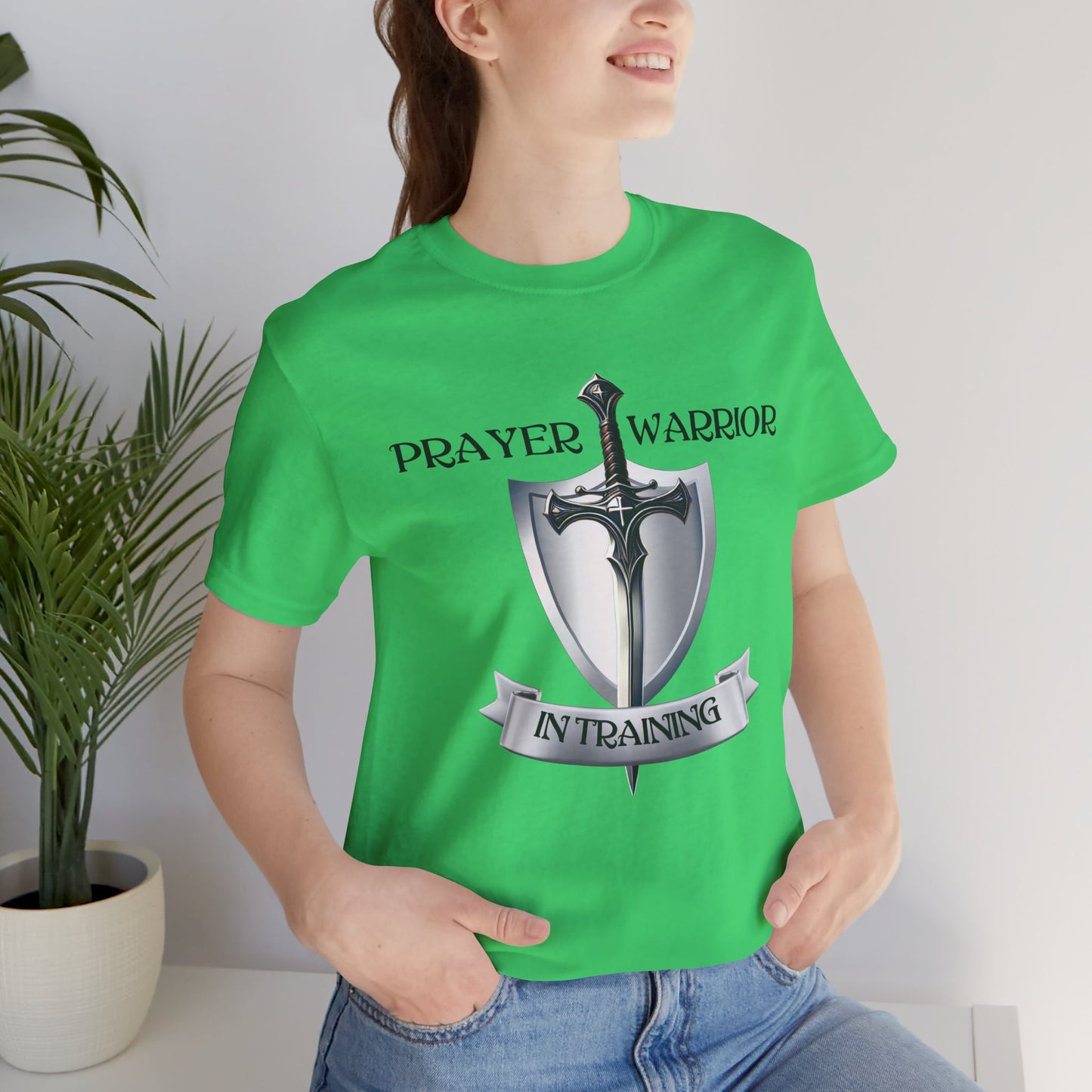 Prayer Warrior in Training - Unisex Jersey Short Sleeve Tee
