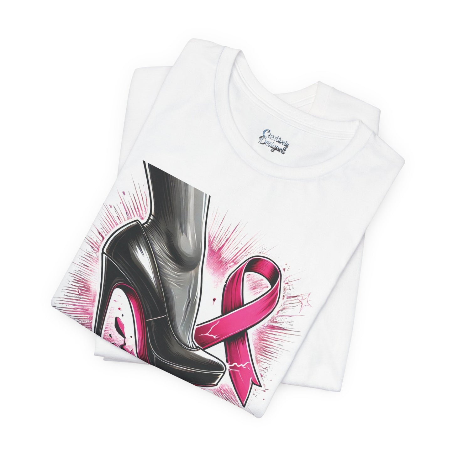 Stepping on Cancer - Unisex Jersey Short Sleeve Tee