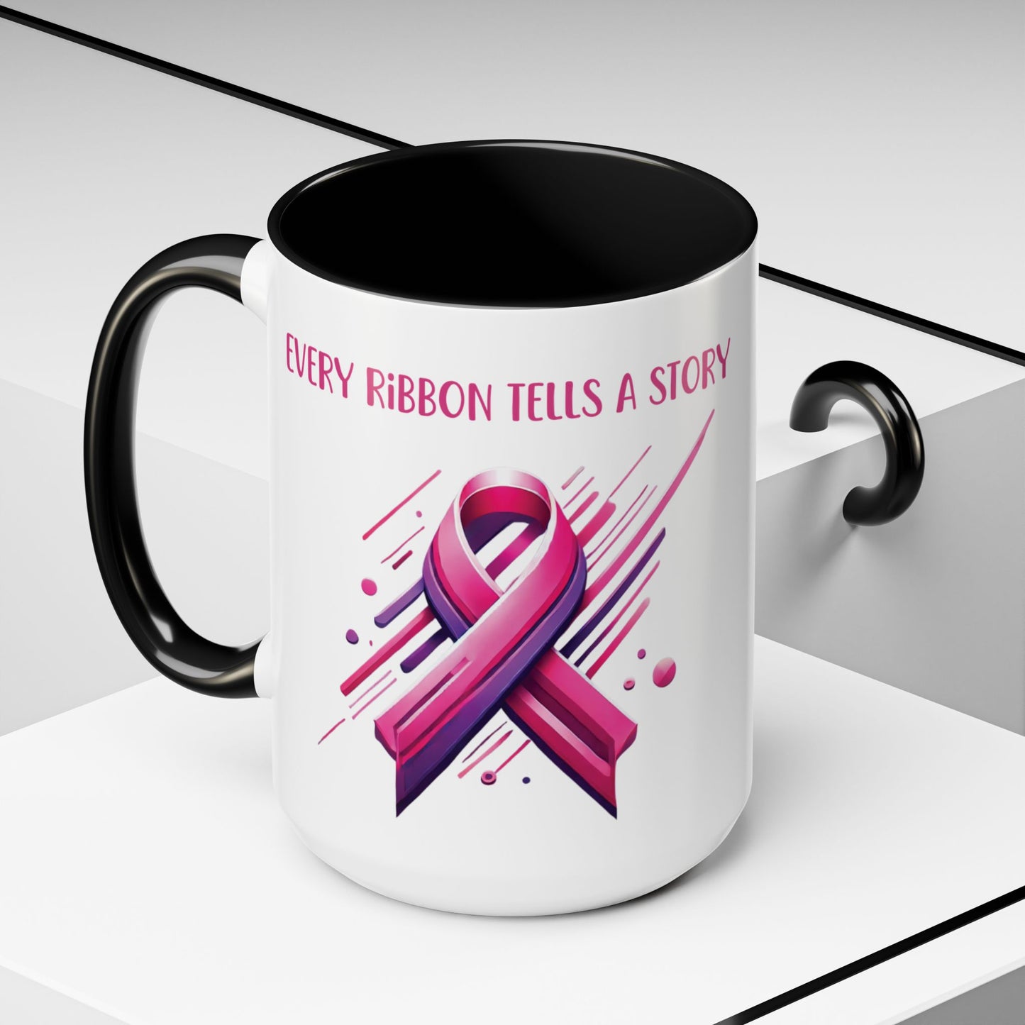 Every Ribbon Tells A Story - Accent Coffee Mug