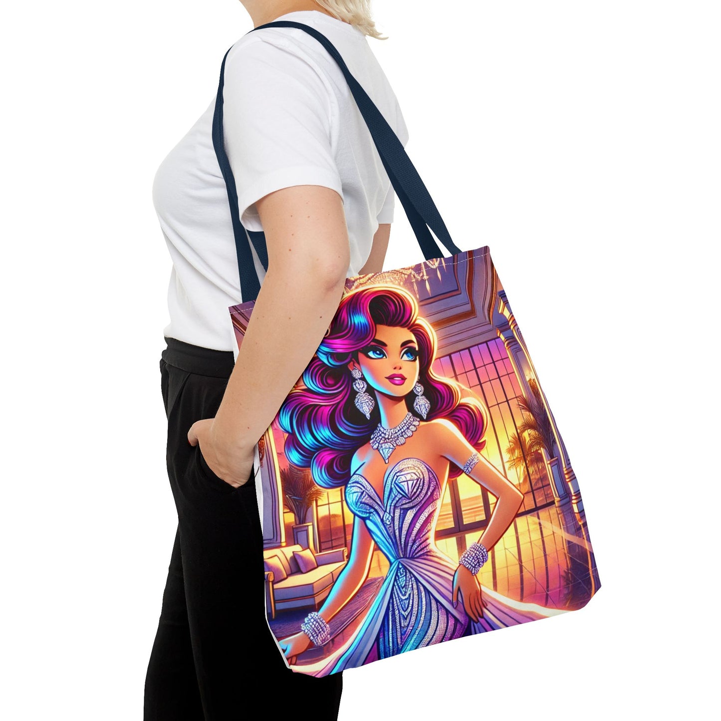 "Elegance Suits Me" (Purple) - Tote Bag (AOP) - Creatively Designed Shop