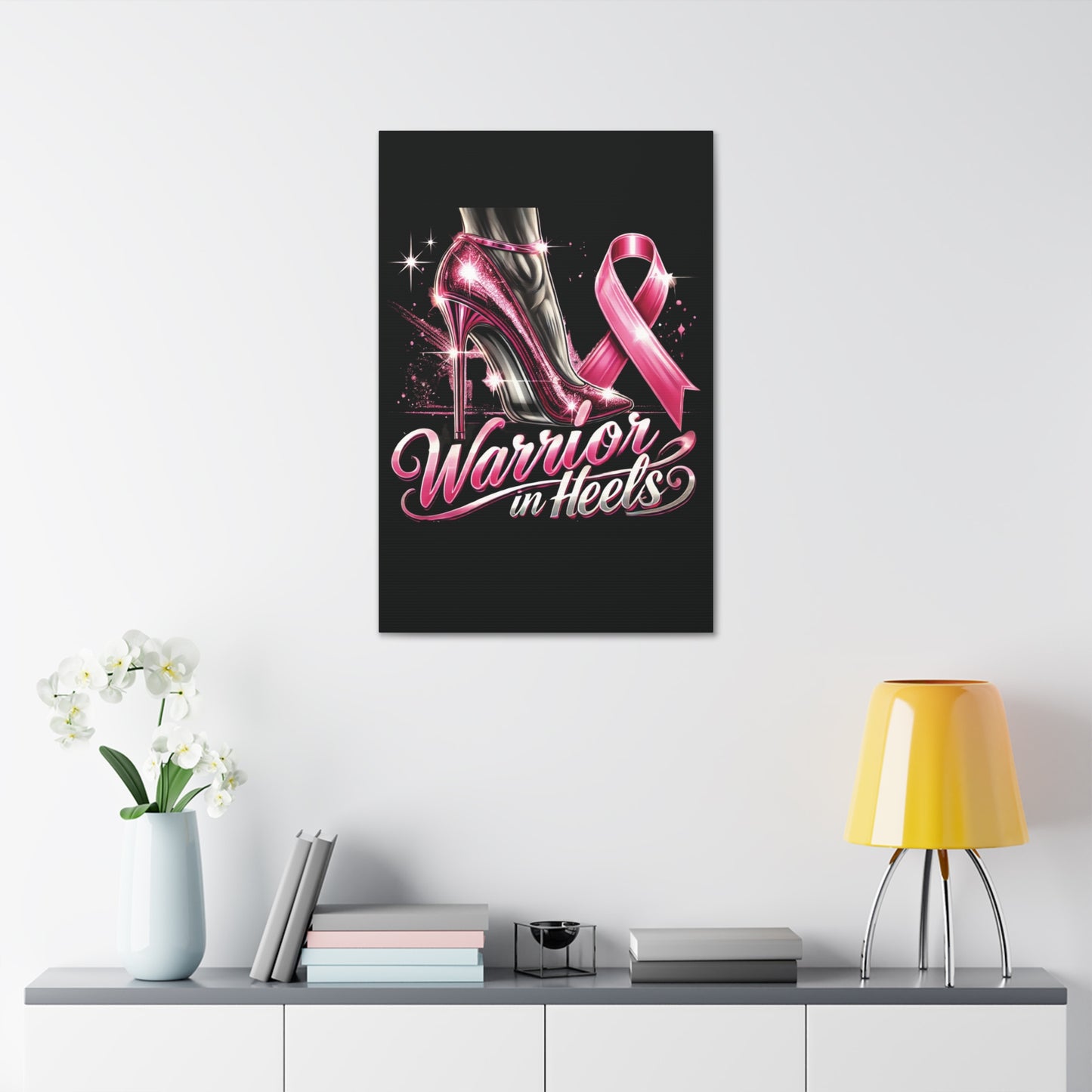 Pink Warrior Heels - Canvas Art