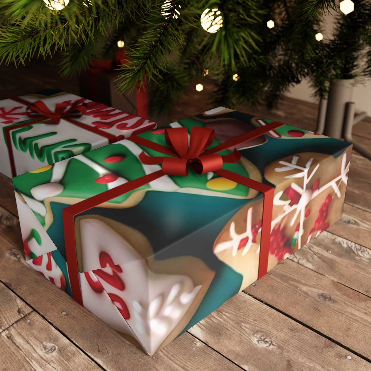 Christmas Cookies & Treats - Gift Wrapping Paper Sheets, 1pc - Creatively Designed Shop