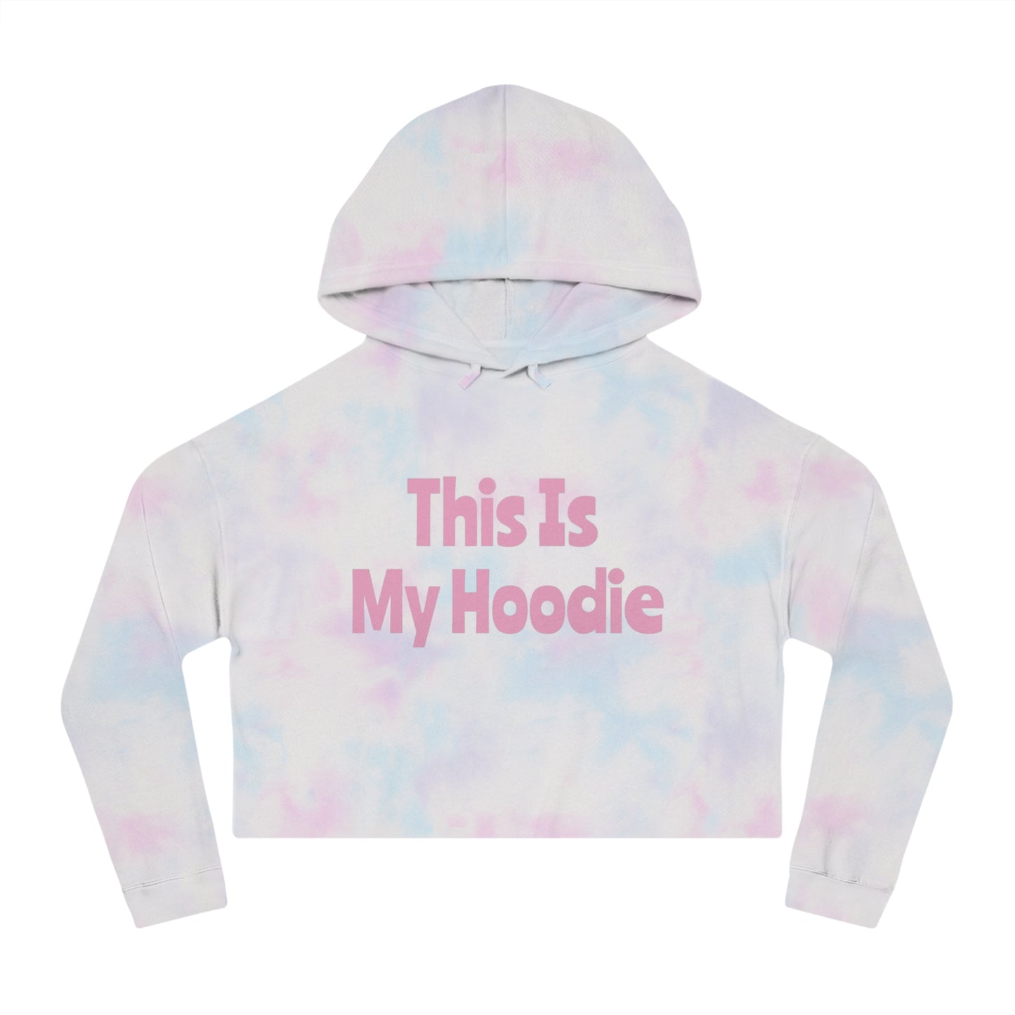 "This Is My Hoodie" - Women’s Cropped Hooded Sweatshirt - Creatively Designed Shop