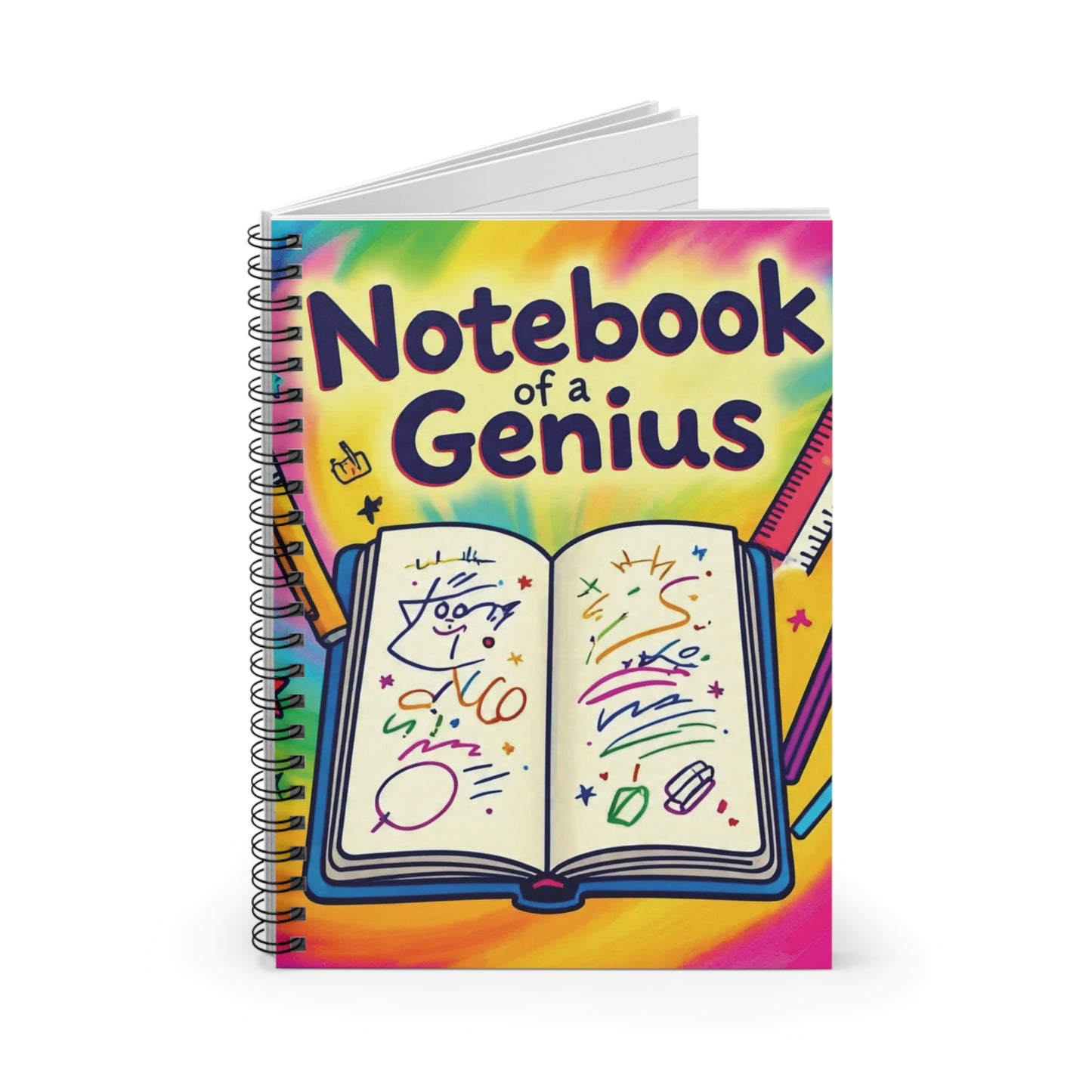 Notebook of a Genius - Spiral Notebook