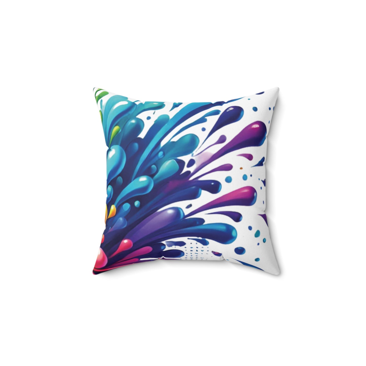 Color Splash - Spun Polyester Square Pillow