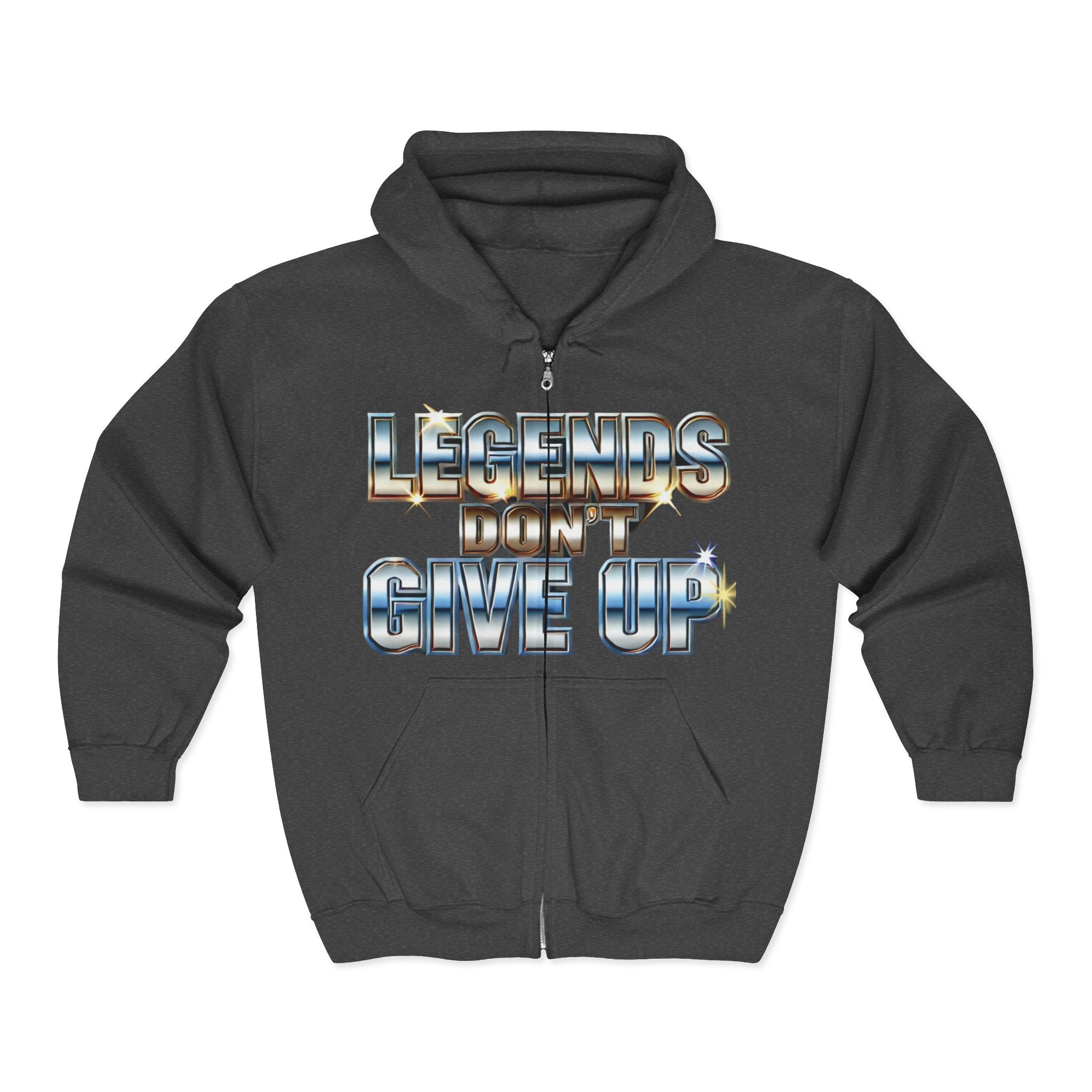 Legends Don't Give Up - Unisex Heavy Blend™ Full Zip Hooded Sweatshirt