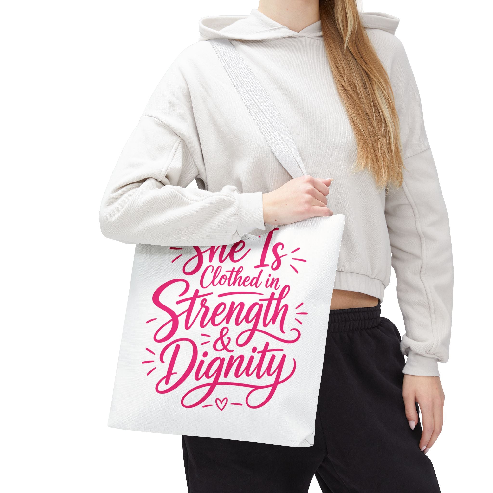 She Is Clothed in Strength & Dignity - Tote Bag