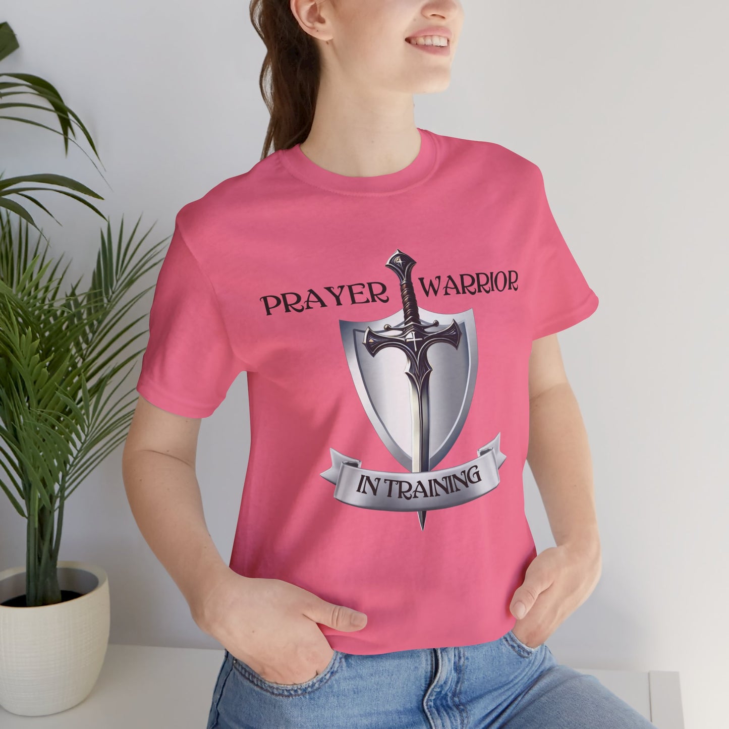 Prayer Warrior in Training - Unisex Jersey Short Sleeve Tee