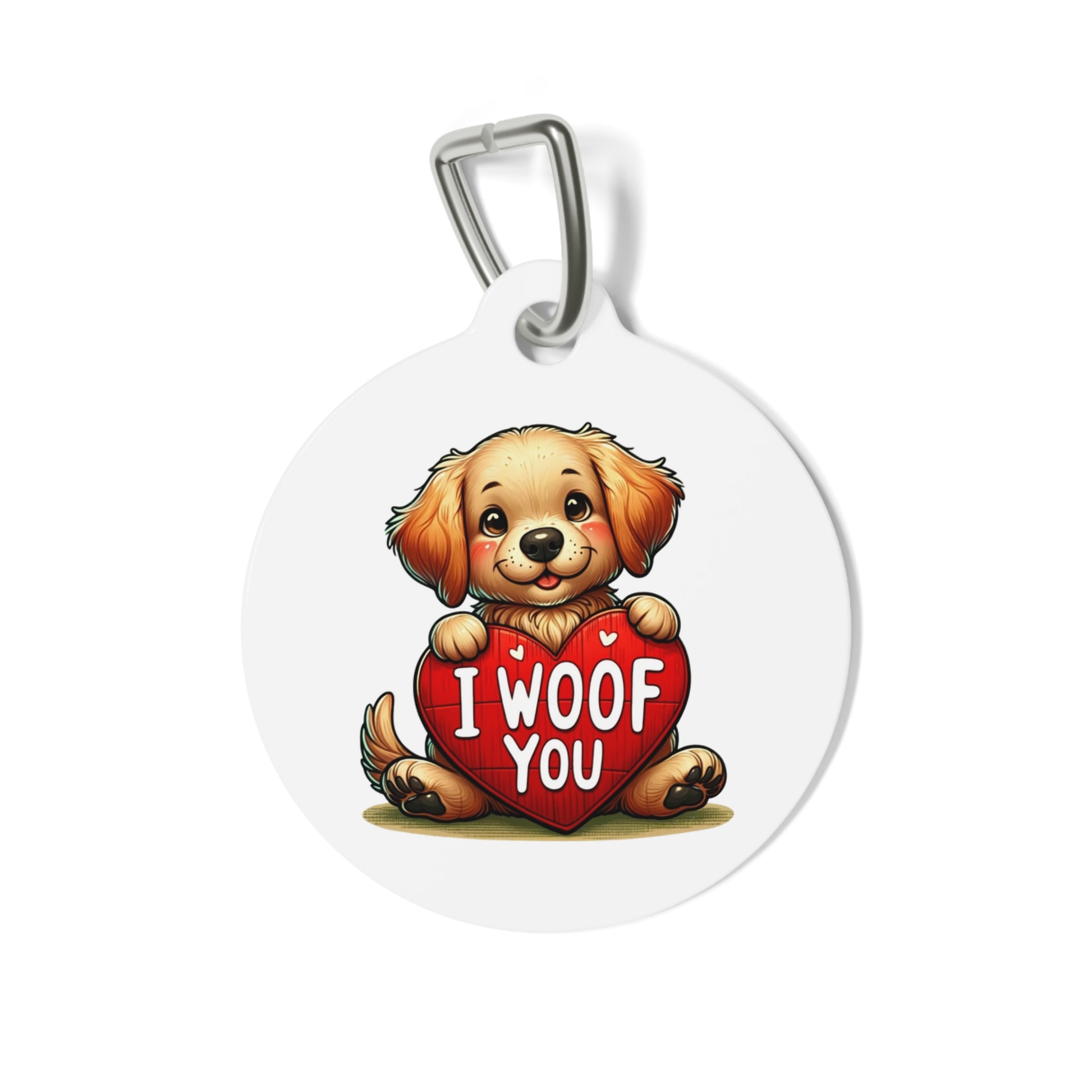 I Woof You - Pet Tag - Creatively Designed Shop