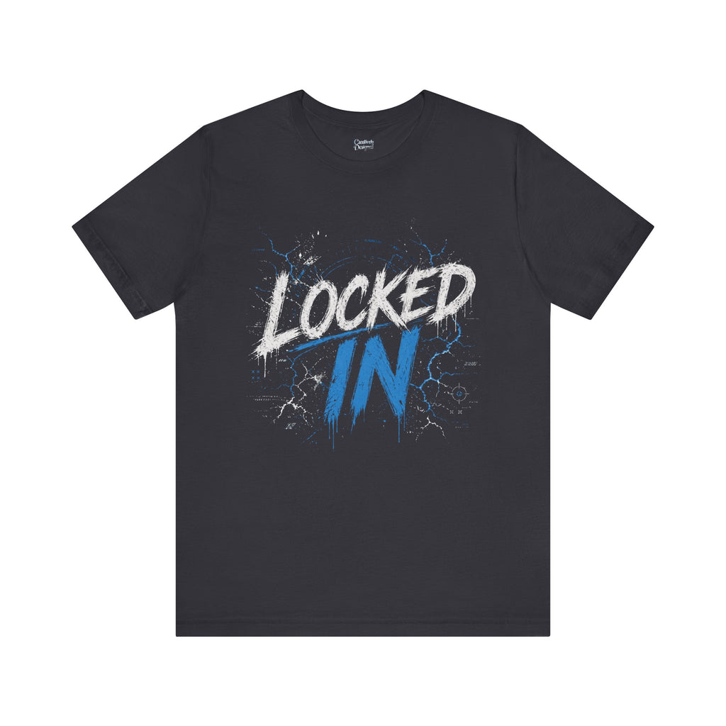 Locked In (Blue) - Jersey Short Sleeve Tee