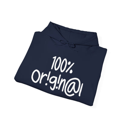 "100% Or!g!n@l" - Unisex Heavy Blend™ Hooded Sweatshirt