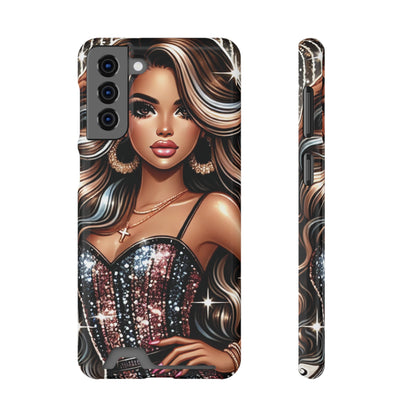"Beautiful" - Phone Case With Card Holder - Creatively Designed Shop
