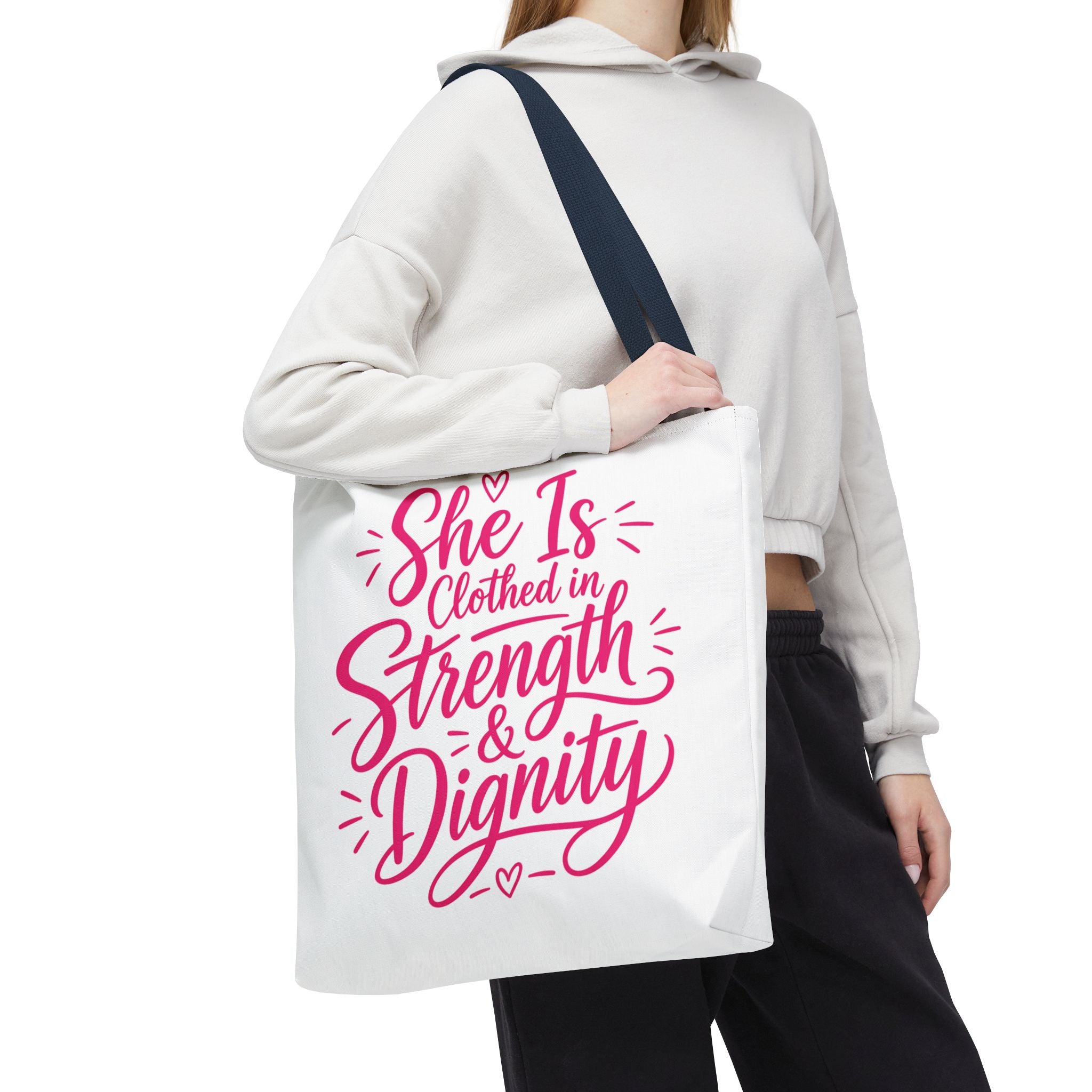 She Is Clothed in Strength & Dignity - Tote Bag