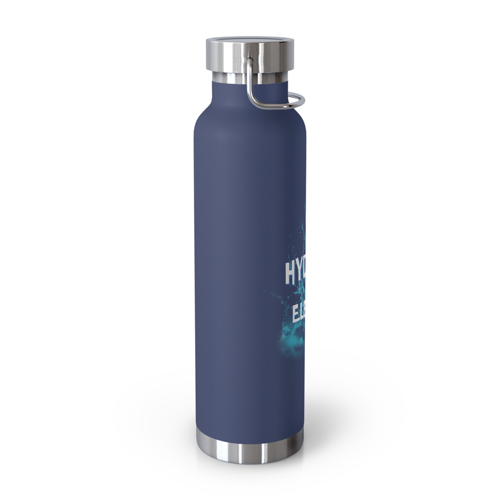 "Hydrate & Elevate" - Copper Vacuum Insulated Bottle, 22oz - Creatively Designed Shop