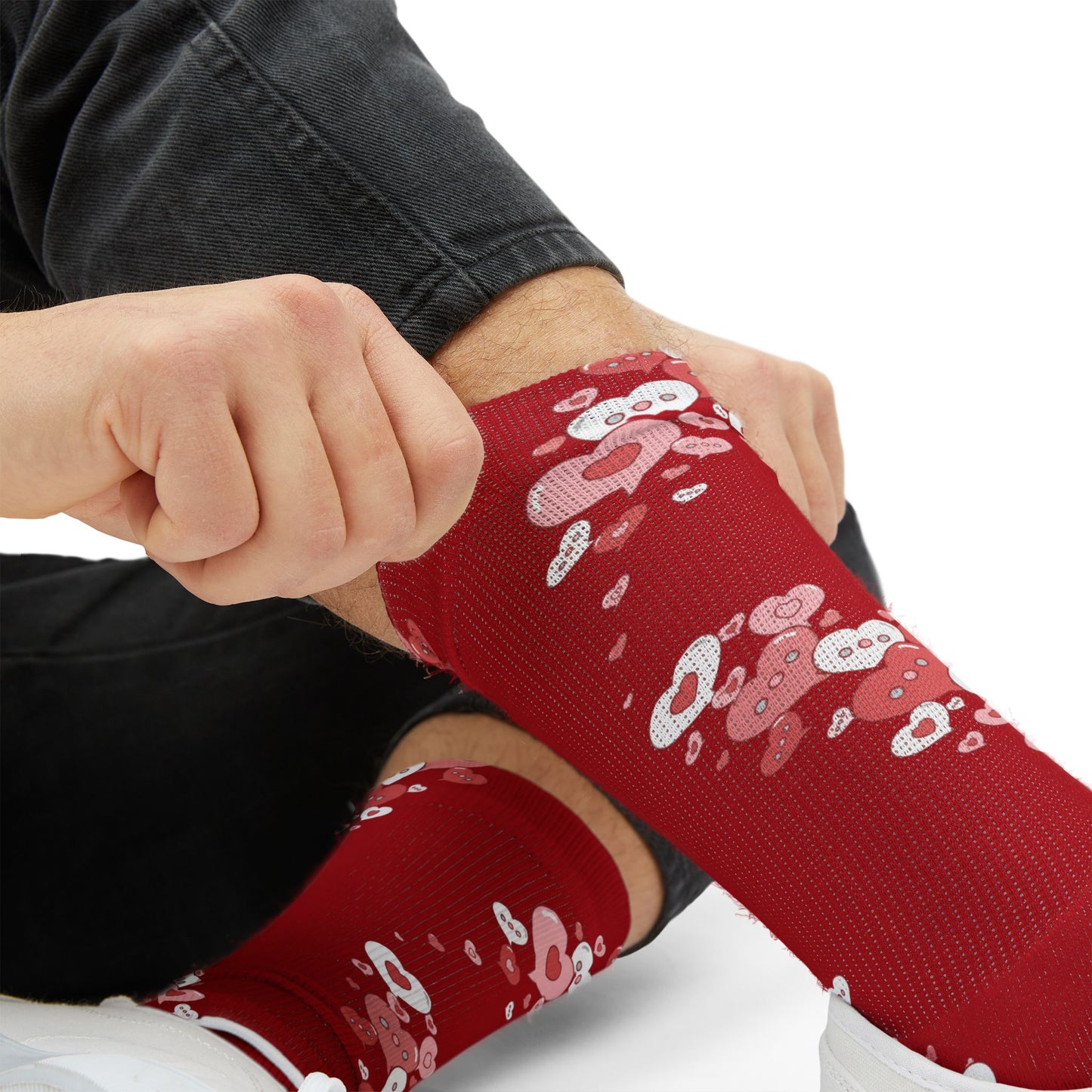 Conversation Bubble Hearts Socks