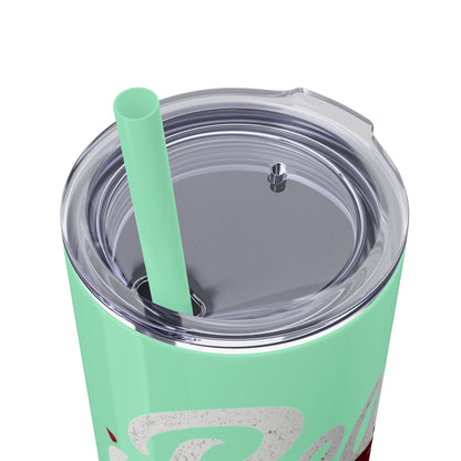 Beauty Speaks - Skinny Tumbler with Straw, 20oz - Creatively Designed Shop