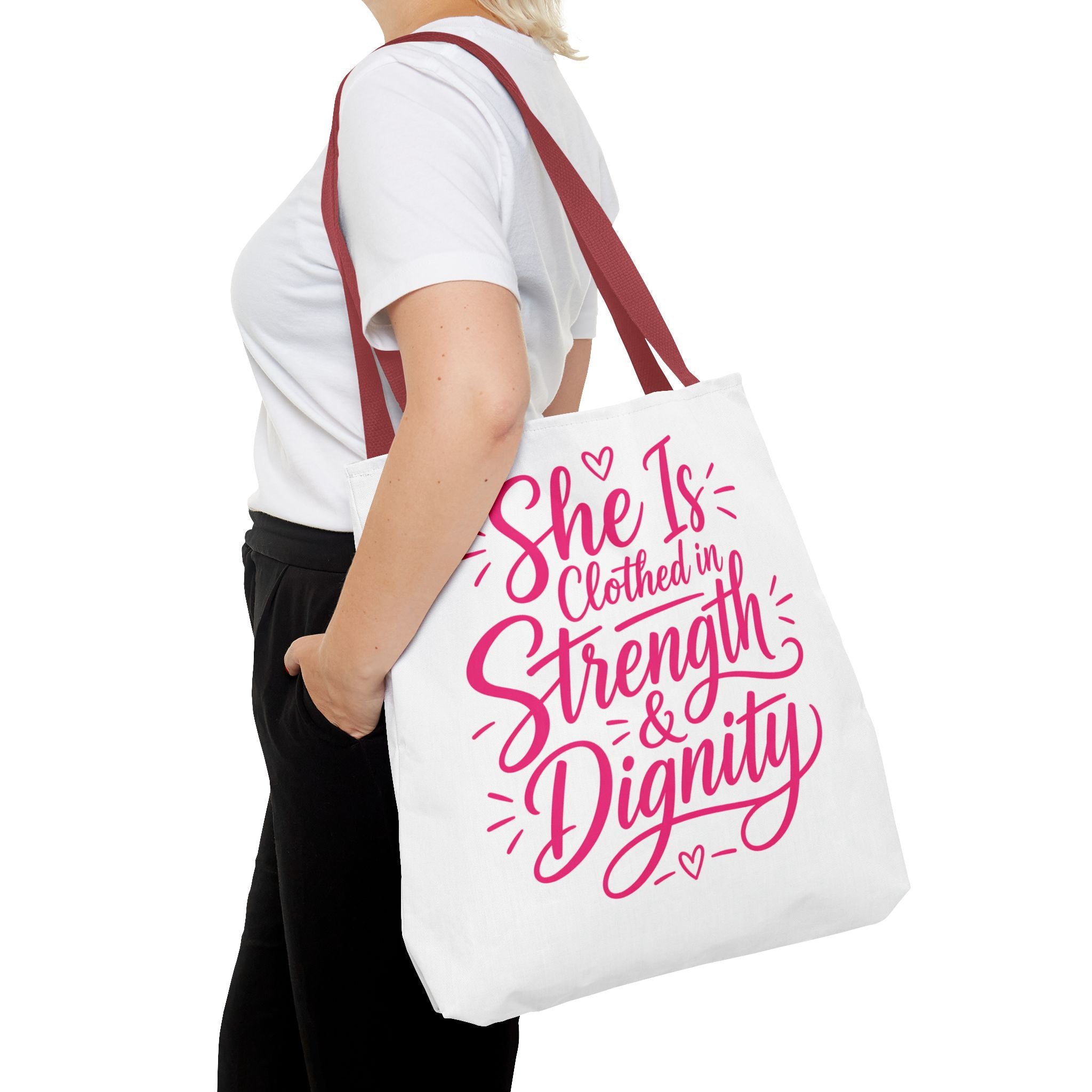 She Is Clothed in Strength & Dignity - Tote Bag