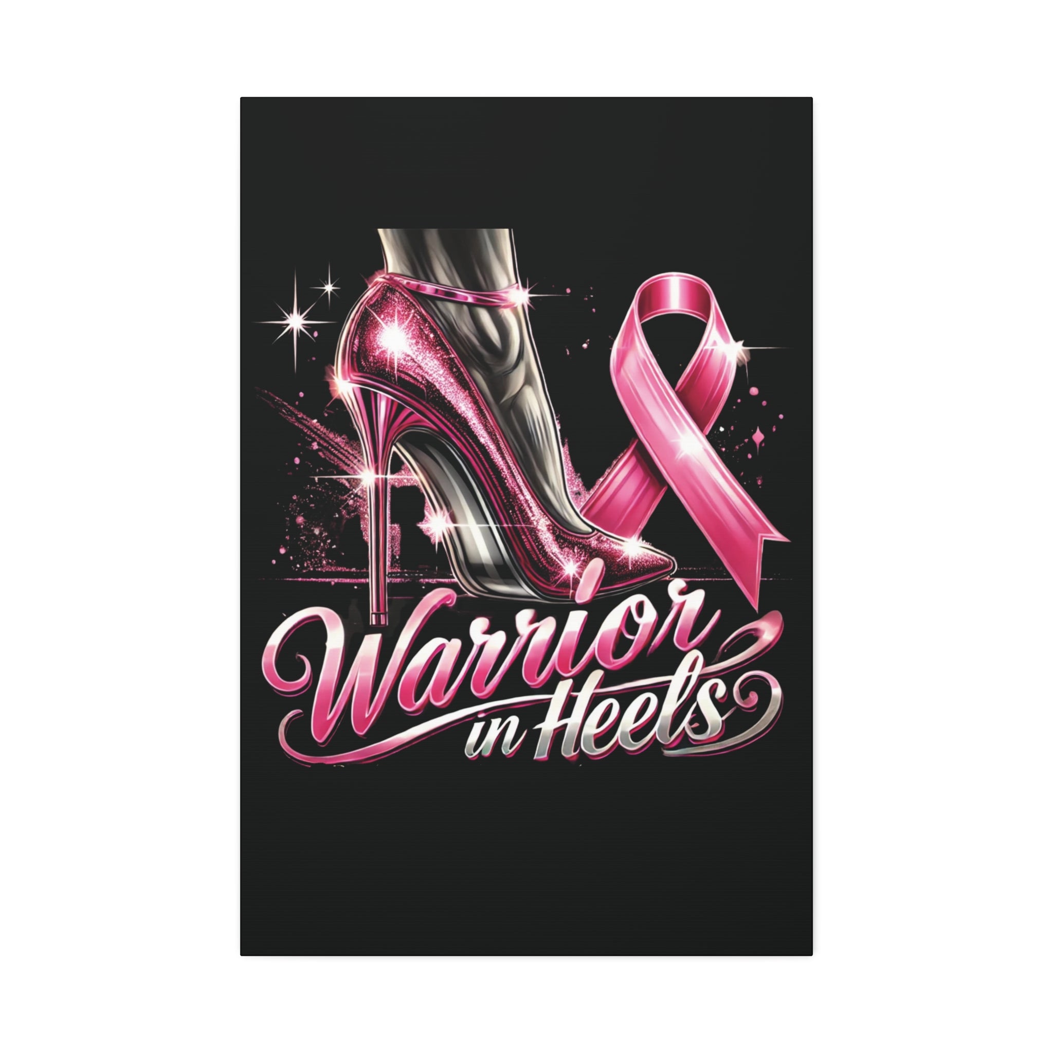 Pink Warrior Heels - Canvas Art