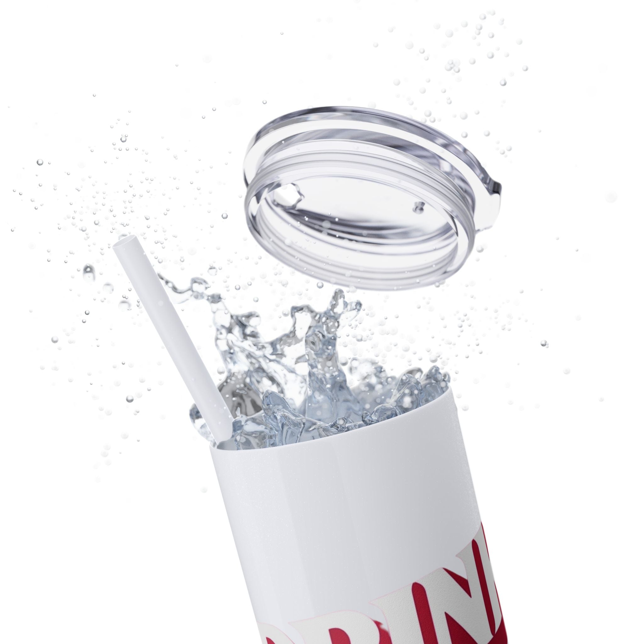 Drink Like A Boss - Skinny Tumbler with Straw, 20oz