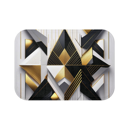 Black, Gold & White - Bath Mat