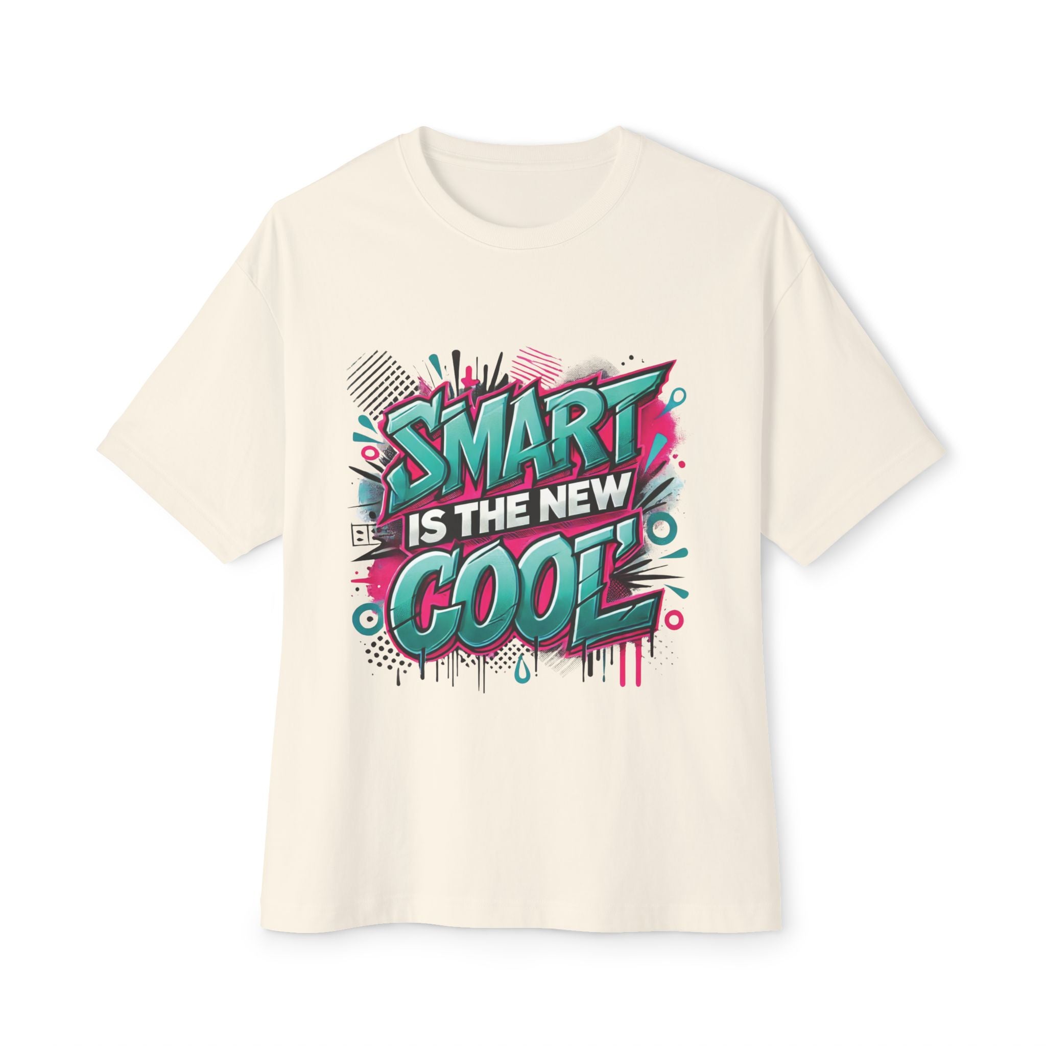 Smart is the New Cool - Unisex Oversized Boxy Tee