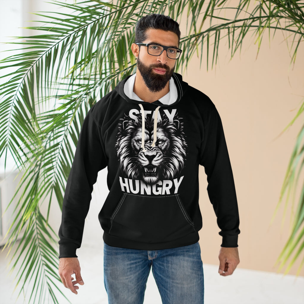 Stay Hungry - Unisex Pullover Hoodie (AOP) - Creatively Designed Shop