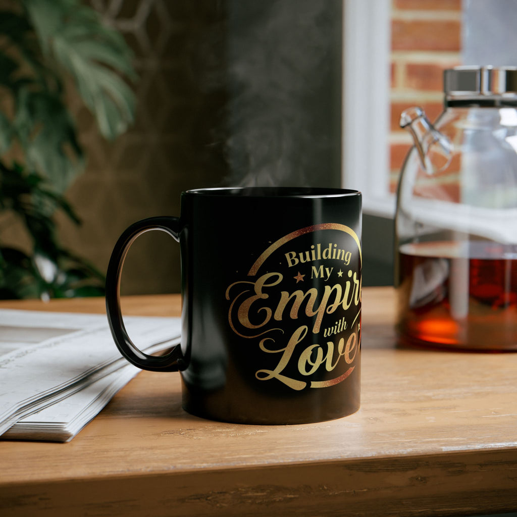 Building My Empire with Love - Black Coffee Mug (11oz&15oz)