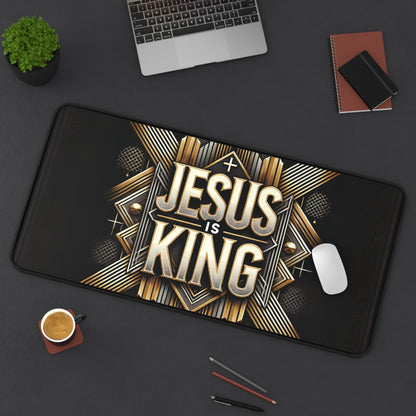 "Jesus Is King" - Desk Mat