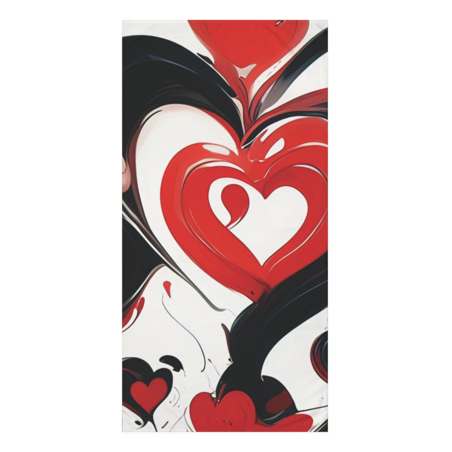 Hearts & Love - Mink-Cotton Towel