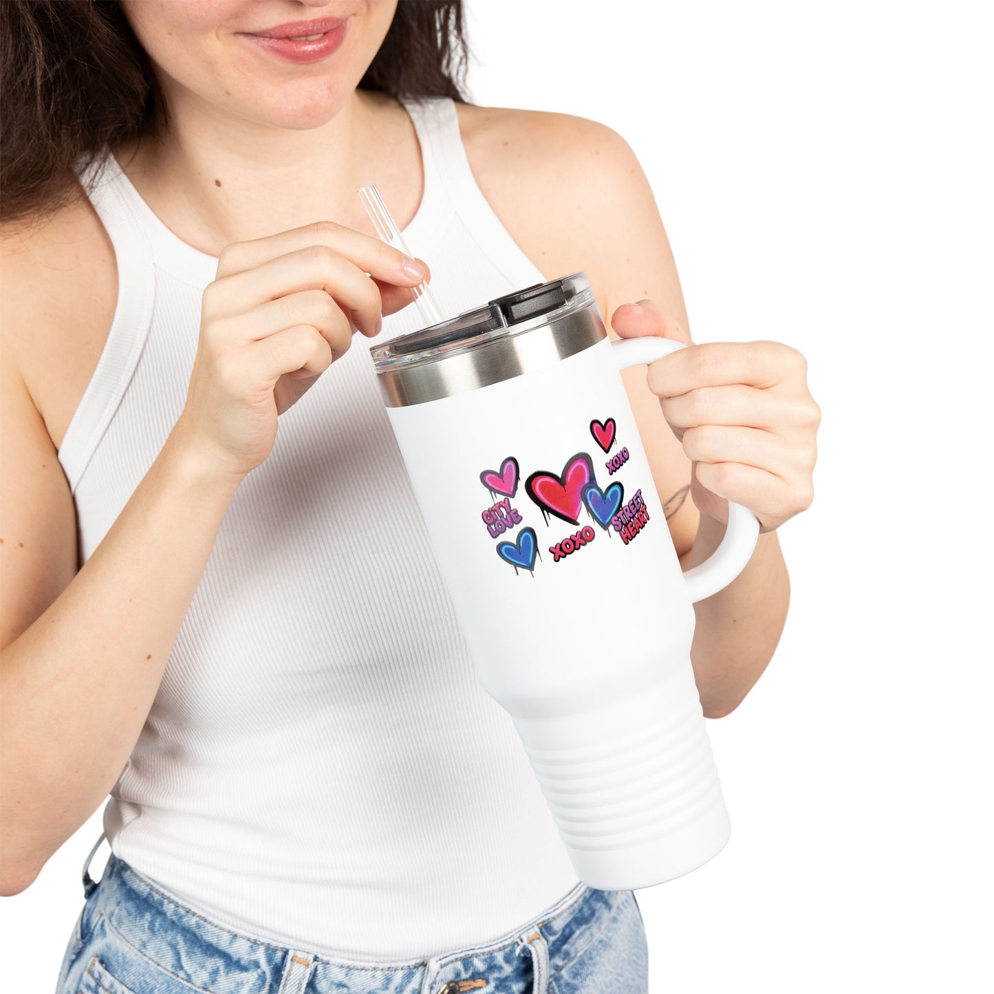 City Love Street Heart – 40oz Insulated Tumbler