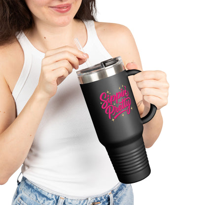 Sippin' Pretty - Insulated Travel Mug, 40oz