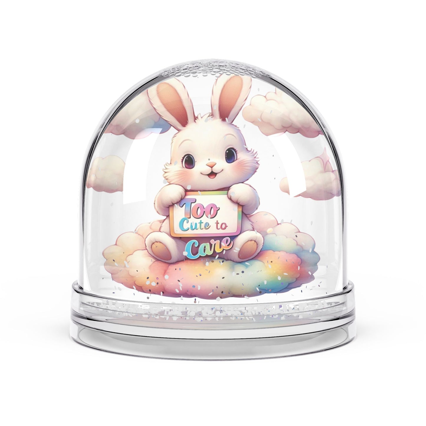 Too Cute to Care - Love Snow Globe - Creatively Designed Shop